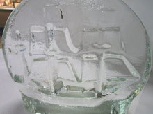 Load image into Gallery viewer, Vintage Pilgrim Glass Clear Glass Sailing Ship Paperweight