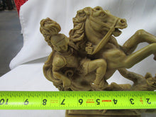Load image into Gallery viewer, Vintage Mexico St. George Knight The Dragon Slayer Statue Sculpture