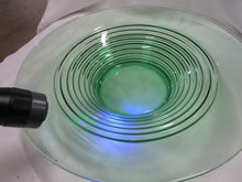 Load image into Gallery viewer, Vintage Vaseline Glass Horizontal Ribbed Console Decor Bowl
