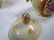 Load image into Gallery viewer, Vintage Enesco Floral Bead Porcelain Creamer and Sugar Bowl Set