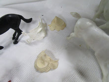 Load image into Gallery viewer, 1950's Plastic Cowboy & Indian with Horses Toy Plastic Figures Lot