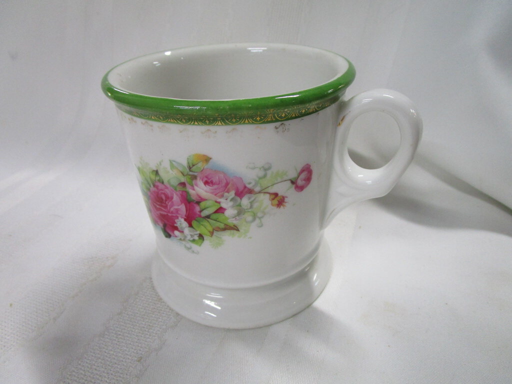 Vintage KPM German Rose Floral Shaving Mug – Standpipe Antiques