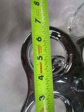 Load image into Gallery viewer, MCM Glass Carry Carousel with (4) Clear Highball Glasses