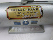 Load image into Gallery viewer, Vintage Easley Bank Pendleton Branch Metal Coin Rocket Mechanical Bank