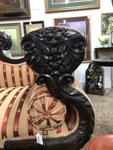 Load image into Gallery viewer, Antique (Circa 1830's) Empire Striped Upholstery Sofa *Local Pickup in SC only!*