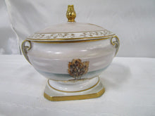 Load image into Gallery viewer, Vintage Hand Painted Landscape Scene Double Handled Dish with Lid