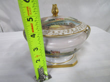 Load image into Gallery viewer, Vintage Hand Painted Landscape Scene Double Handled Dish with Lid