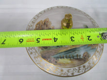 Load image into Gallery viewer, Vintage Hand Painted Landscape Scene Double Handled Dish with Lid
