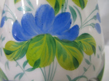 Load image into Gallery viewer, Vintage Milk Glass Handpainted Floral Flared Vase