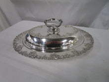 Load image into Gallery viewer, Vintage English Hallmark Silverplate Harvest Grapes Covered Dish Server