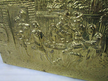 Load image into Gallery viewer, Vintage Lombard Brass Repousse Magazine Rack