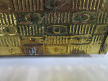 Load image into Gallery viewer, Vintage Lombard Brass Repousse Magazine Rack