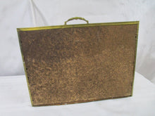Load image into Gallery viewer, Vintage Lombard Brass Repousse Magazine Rack