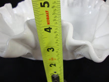 Load image into Gallery viewer, Vintage Fenton Old Virginia Thumbprints Milk Glass Ruffled Large Bowl