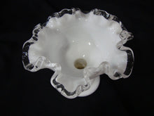 Load image into Gallery viewer, Vintage Fenton Silver Crest Pedestal Epergne Vase No Flute