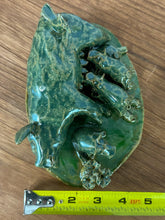 Load image into Gallery viewer, Signed Lynn Bailey "Green Mama Pig with Piglet Pile" Ceramic Sculpture