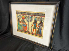 Load image into Gallery viewer, Signed Adel Ghabour Egyptian Papyrus Painting, Includes Certificate