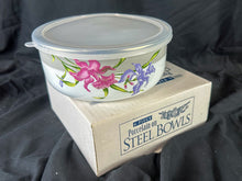 Load image into Gallery viewer, Vintage GMI 6 Piece Porcelain on Steel Bowl Set with Box