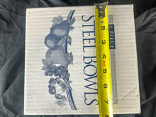 Load image into Gallery viewer, Vintage GMI 6 Piece Porcelain on Steel Bowl Set with Box