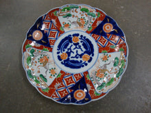 Load image into Gallery viewer, Antique Oriental Flow Blue Crane Floral Serving Platter Charger