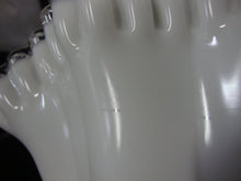 Load image into Gallery viewer, Vintage Fenton White Milk Glass Large Silver Crest Fluted Vase