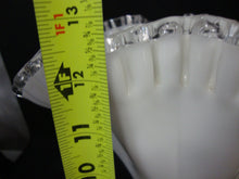 Load image into Gallery viewer, Vintage Fenton White Milk Glass Large Silver Crest Fluted Vase