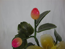 Load image into Gallery viewer, Vintage Glass and Stone Small Flower Tree Decor