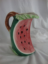 Load image into Gallery viewer, Vintage Italy Ceramic Watermelon Slice Decor Pitcher