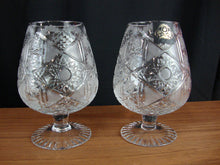 Load image into Gallery viewer, Vintage Bielecki Krystal Handcut Brandy Cognac Snifters Set of 2