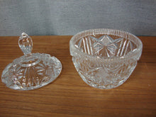 Load image into Gallery viewer, Vintage Pressed Glass Creamer, Sugar with Lid and Tray Set