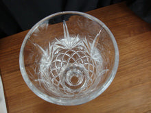 Load image into Gallery viewer, Vintage Brilliant Cut Crystal Glass Fan Diamond 2 Piece Hurricane Lamp