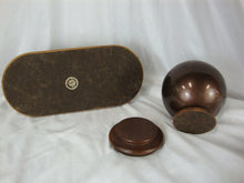 Load image into Gallery viewer, Vintage Decatur Industries Walnut 10 Cigar Pipe Stand with Metal and Wood Humidor