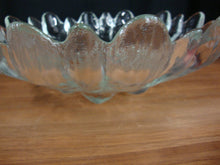 Load image into Gallery viewer, Vintage Clear Heavy Glass Daisy Scallop Edge Decor Console Bowl
