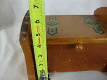 Load image into Gallery viewer, 1940s Floral Wood Food Recipe Kitchen Box Hinged Lid