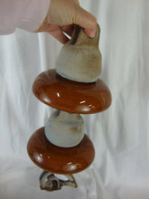 Load image into Gallery viewer, 1962 Victor Ceramic and Metal 10,000 Lbs Double Bell Pole Wire Insulator