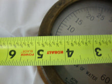 Load image into Gallery viewer, Vintage Acme NY Brass 0-60 Inches of Water Pressure Gauge *UNTESTED*