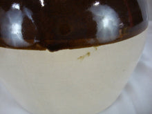 Load image into Gallery viewer, Vintage USA Stoneware Bean Pot Jug with Finger Loop and Lid