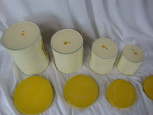Load image into Gallery viewer, Retro Japan Lorrie Design Rooster 4 Piece Plastic Nesting Canister Set