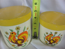 Load image into Gallery viewer, Retro Japan Lorrie Design Rooster 4 Piece Plastic Nesting Canister Set
