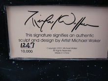 Load image into Gallery viewer, 2001 Michael Walker 9/11 Firefighter Tribute Limited Edition Resin Tabletop Plaque