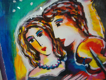 Load image into Gallery viewer, Vintage Zamy Steynovitz Seriolithograph Lover's Paradise 28/50 Limited Edition Signed Framed Art