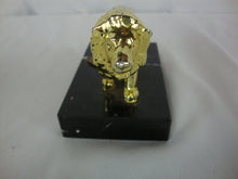 Load image into Gallery viewer, Vintage Lion's Club International Standing Lion on Black Marble Base Paperweight Figure