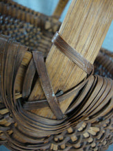 Load image into Gallery viewer, Antique Country Rustic Split Oak Buttocks Large Gathering Basket