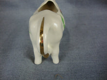 Load image into Gallery viewer, Vintage Porcelain Cow Creamer with Red Tulip Motif
