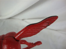 Load image into Gallery viewer, Vintage Red Cast Iron Rocking Horse Decor Anima