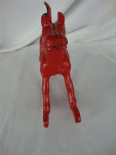 Load image into Gallery viewer, Vintage Red Cast Iron Rocking Horse Decor Anima