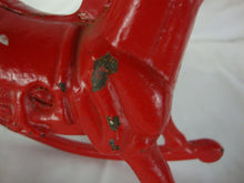 Load image into Gallery viewer, Vintage Red Cast Iron Rocking Horse Decor Anima
