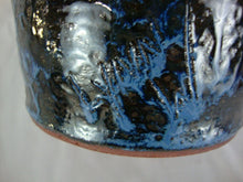 Load image into Gallery viewer, Lolly Lynn Folk Art Blue Streaked Devil Ugly Face Jug