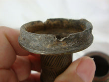 Load image into Gallery viewer, Vintage Indian Brass Metal Floral Two Piece Pedestal Vase