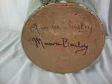 Load image into Gallery viewer, Marvin Bailey Artist Folk Art Blue Green Streaked Large Ugly Face Jug